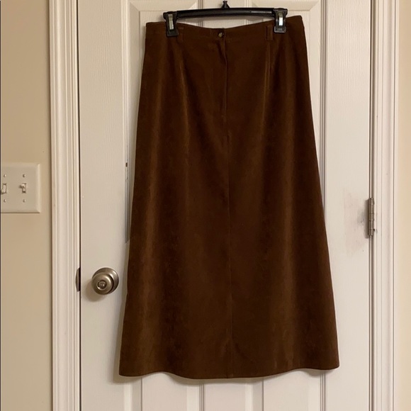 Talbots Dresses & Skirts - Talbots Petites Chocolate Brown A-line Skirt with Back Slit Size 12 Petite